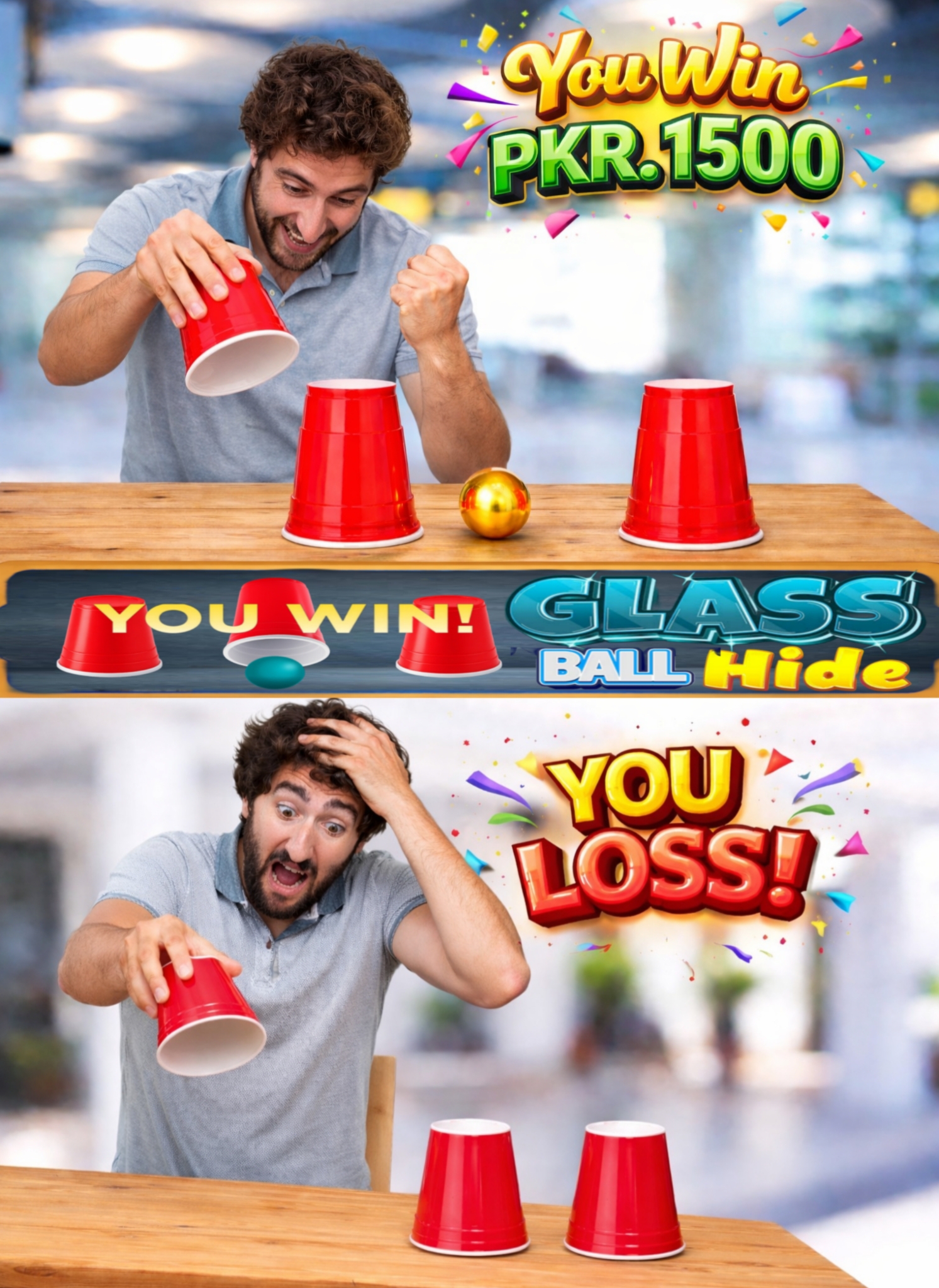 Win Loss Cup Ball